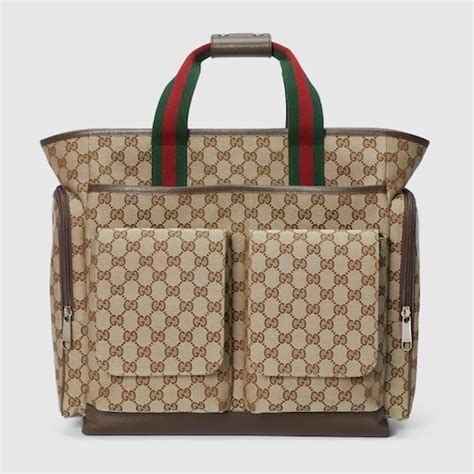 borsa bebè gucci|Borsa per accessori da bebè in GG Supreme beige/ebano.